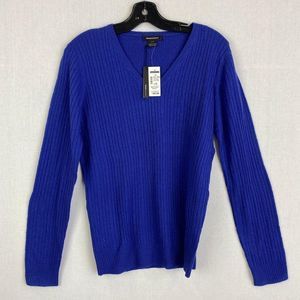 ISAACMIZRAHI 100% Cashmere V- Neck Top NWT